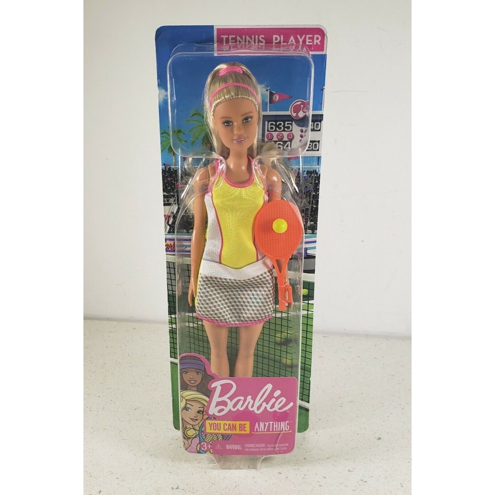 Barbie Career Tennis Player Doll Blonde, Pink Sneakers And Ponytail NEW Sealed